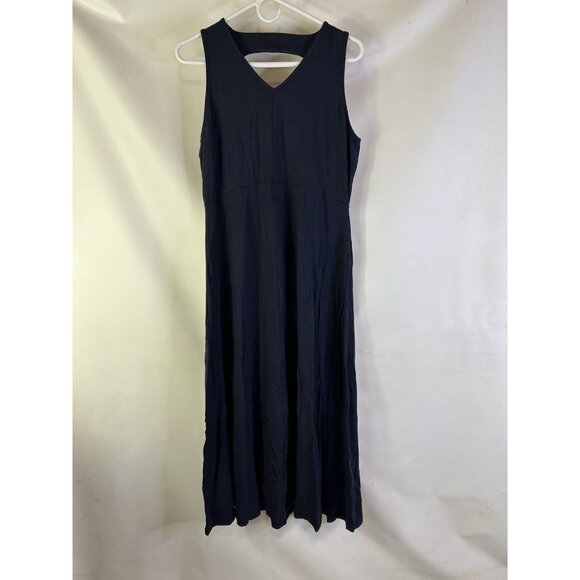 New Talbots Open Back Jersey Knit Sun Dress Flowy Coastal - Picture 2 of 9